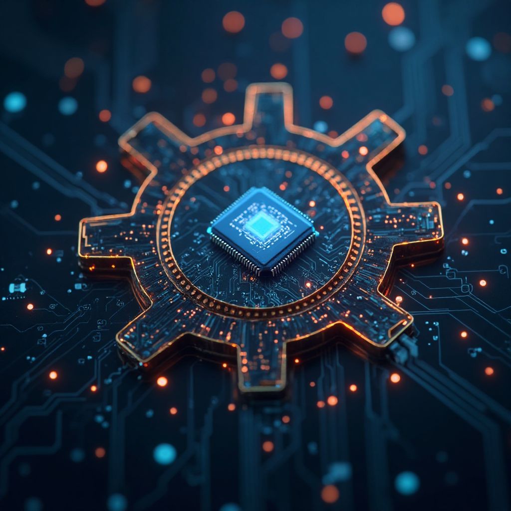 Ícono de tecnología e innovación